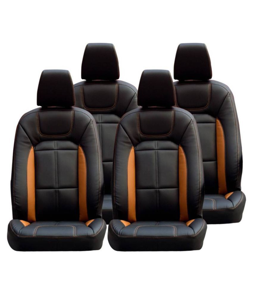 Bhati Leather Car Seat Covers Black: Buy Bhati Leather Car Seat Covers