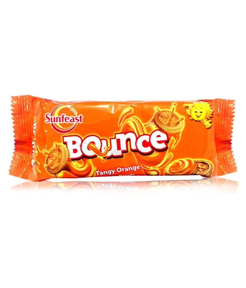 Sunfeast Bounce Orange Cream Biscuit 50 Gms Pack of 12 Buy Sunfeast