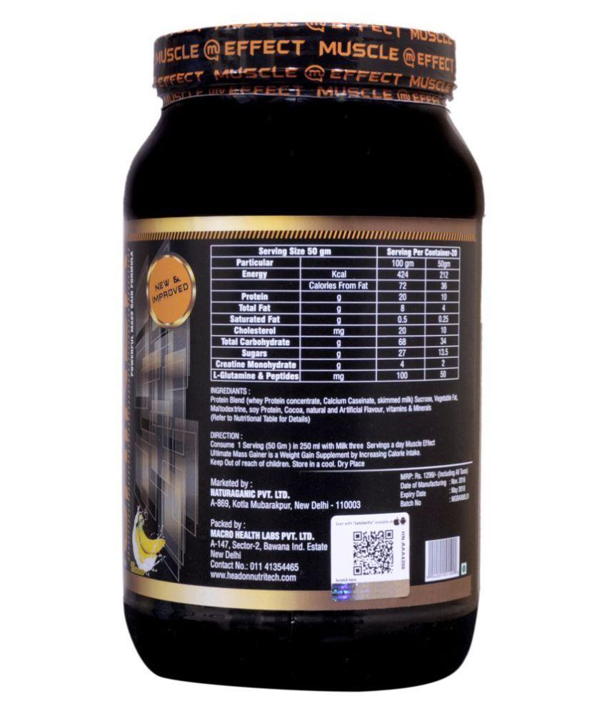 mass gainer impact