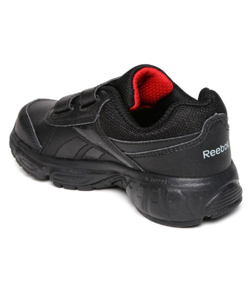 black reebok school shoes