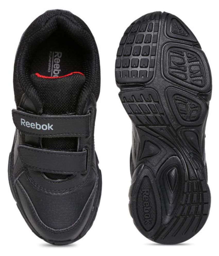 reebok black school shoes with laces
