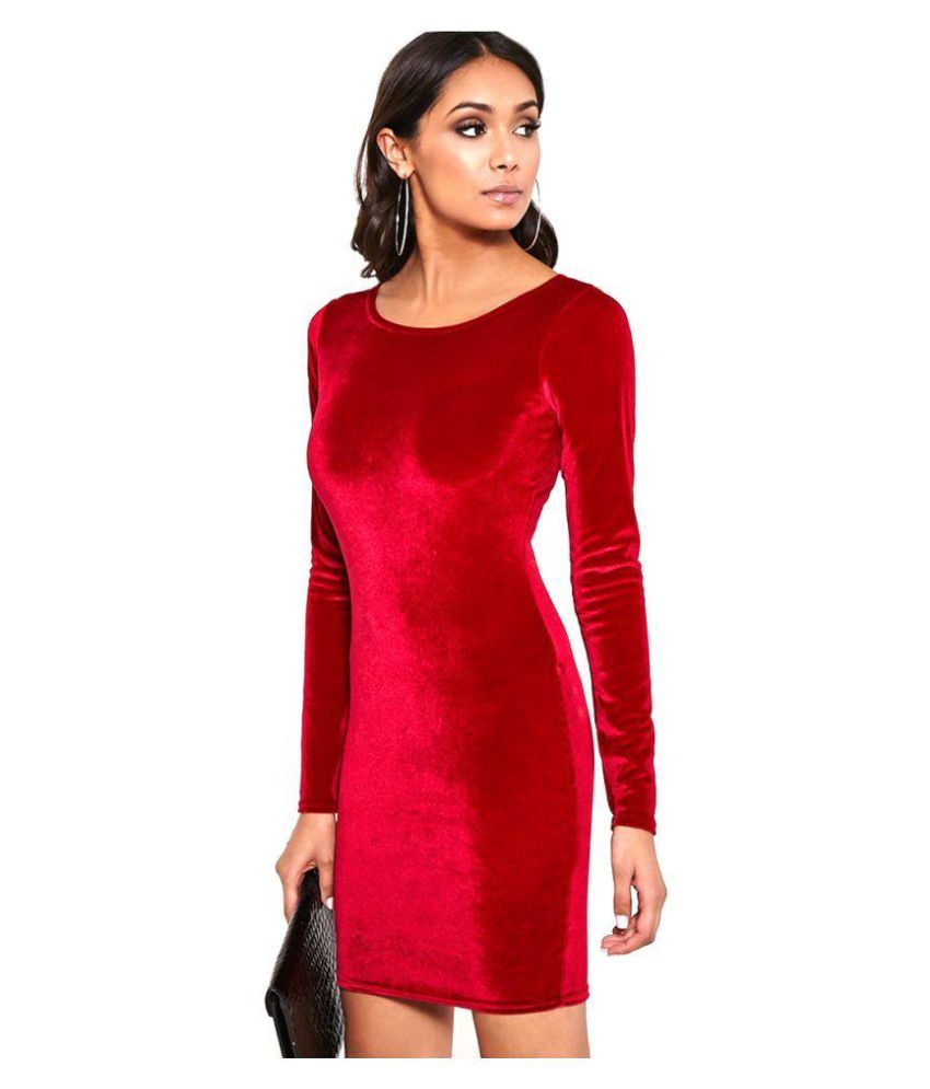 Aashish Fabrics Velvet Bodycon - Buy Aashish Fabrics Velvet Bodycon ...