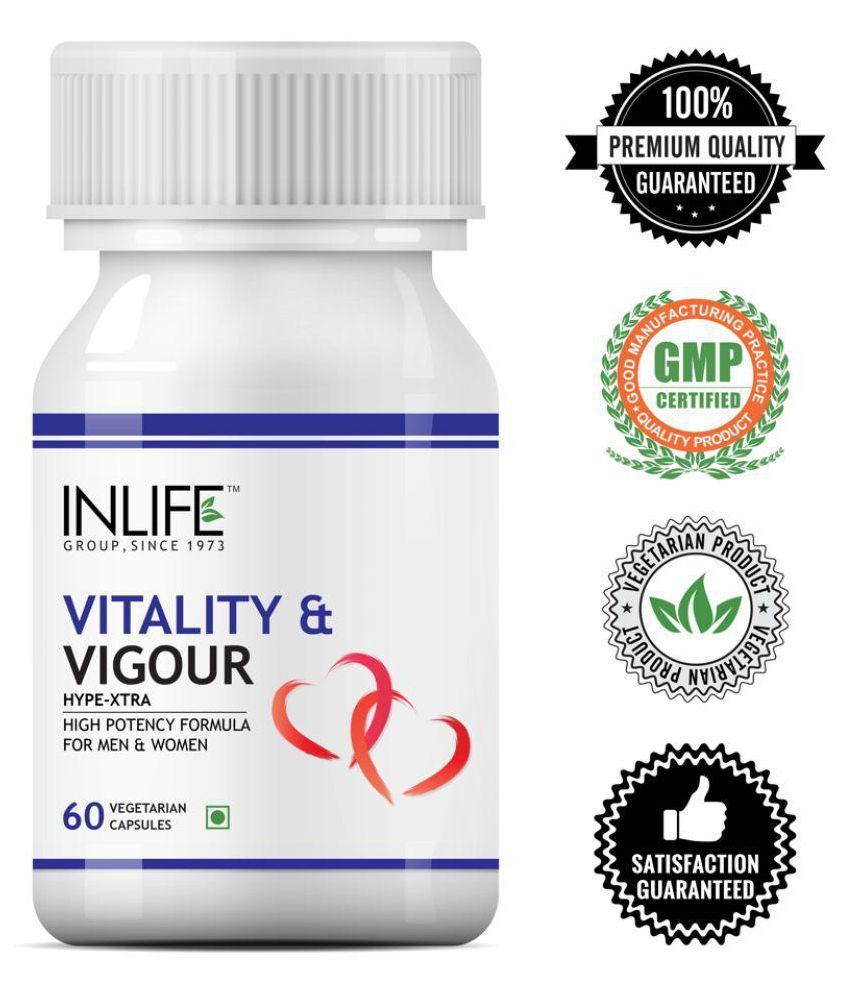 Inlife Vitality & Vigour, Herbal Supplement Capsule 60 no.s Buy Inlife