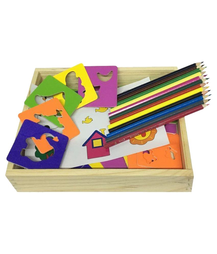 Emob Multicolor Drawing Stencils Art Set for Kids: Buy Online at Best Price in India - Snapdeal