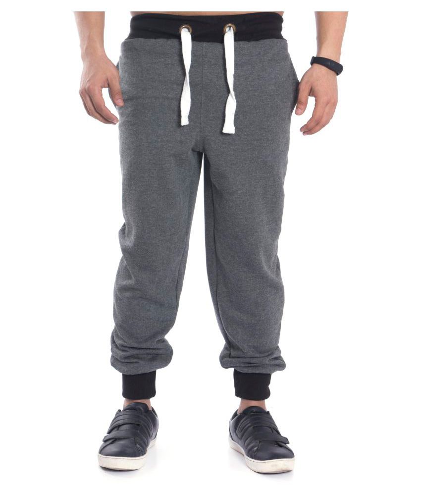 dark grey fleece joggers