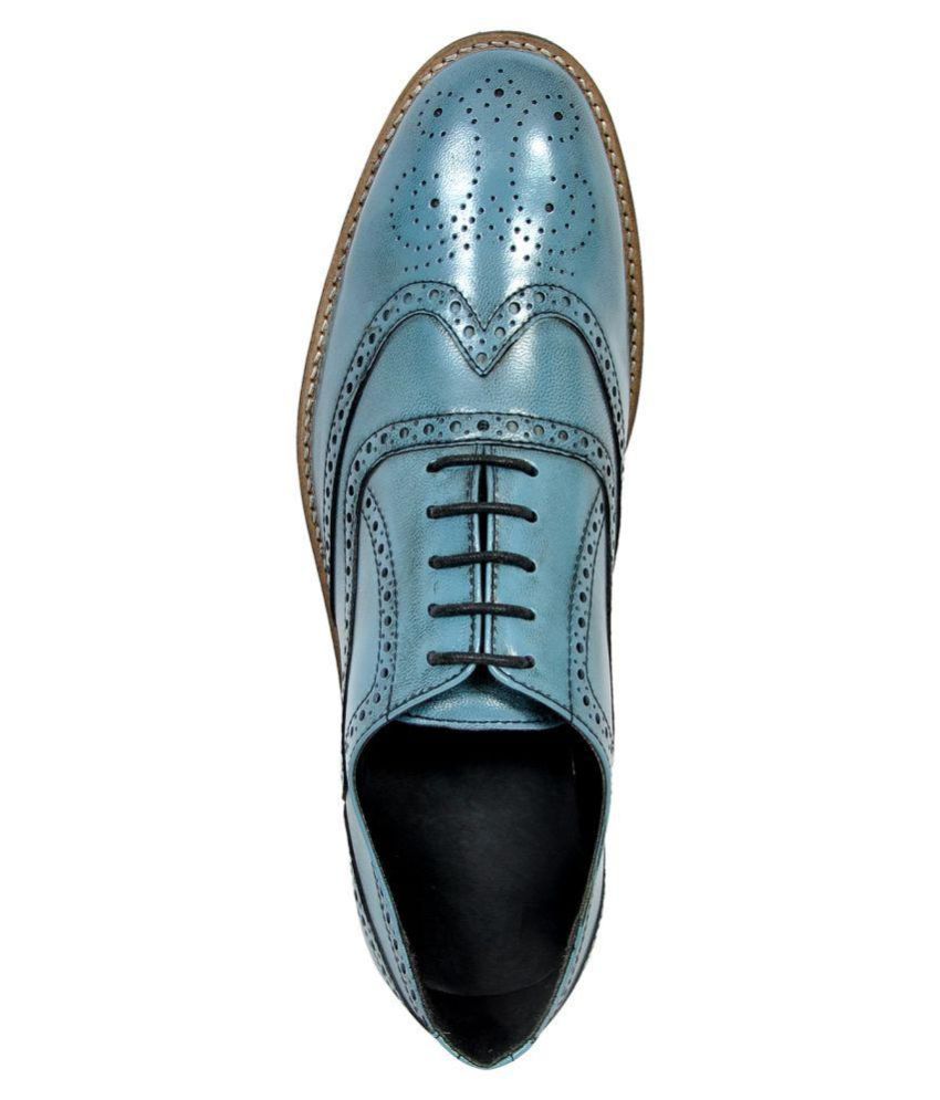 turquoise brogues