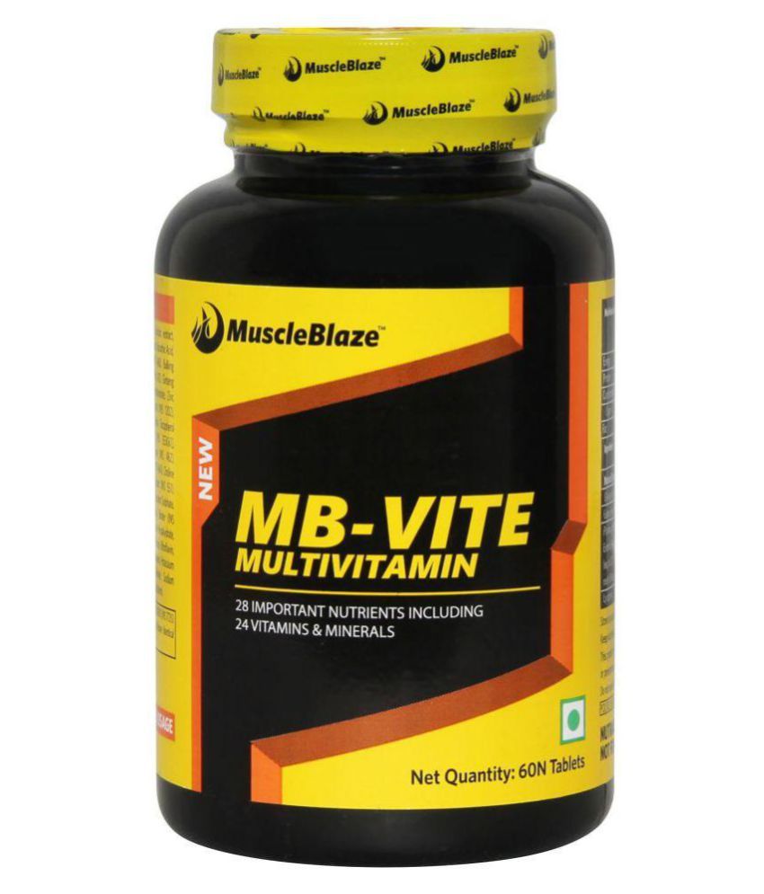 MuscleBlaze MBVITE Multivitamin,High Quality, 60 Tablets(Unflavoured