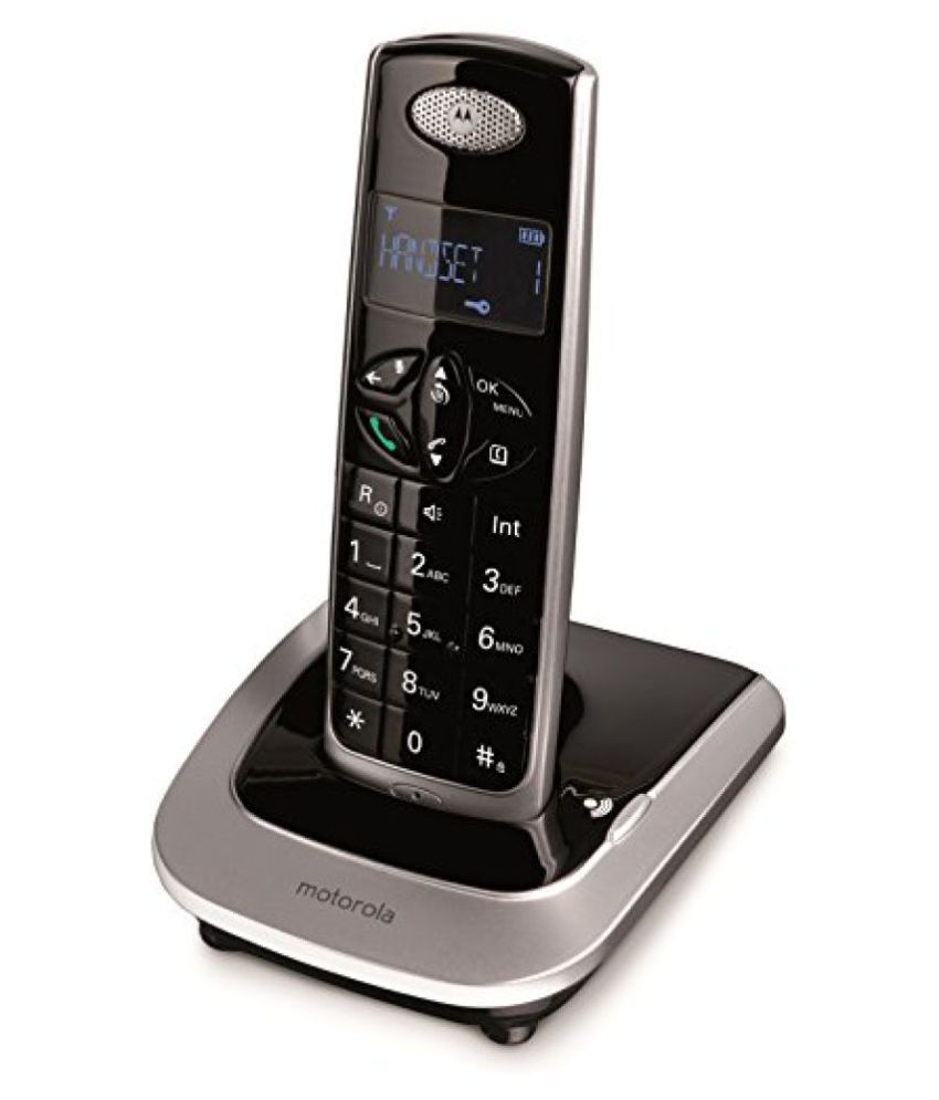 Buy Motorola D501l Cordless Phone (BlackSilver) Online at Best Price