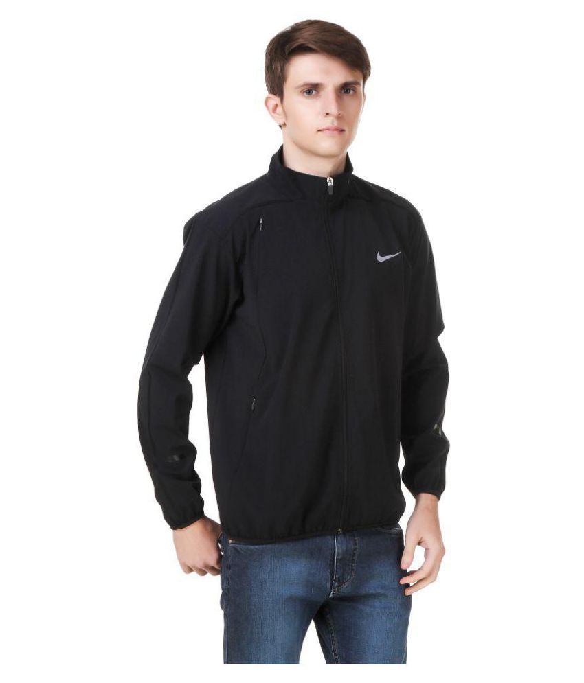 Nike Black Polyester Terry Jacket - Buy 