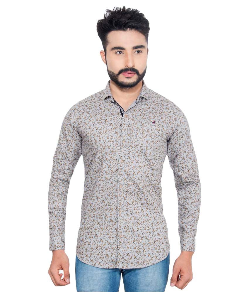 RX3 Grey Casuals Slim Fit Shirt - Buy RX3 Grey Casuals Slim Fit Shirt ...