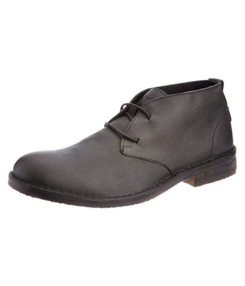 Levi's Black Chukka boot - Buy Levi's Black Chukka boot Online at Best ...