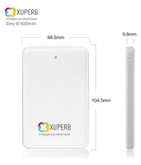 Xuperb Slimy 6000 -mAh Li-Polymer Power Bank