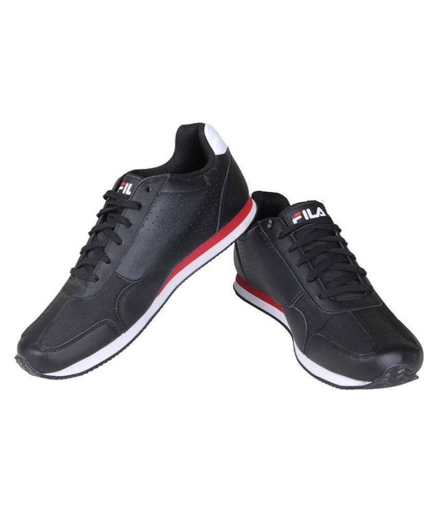 fila black shoes price