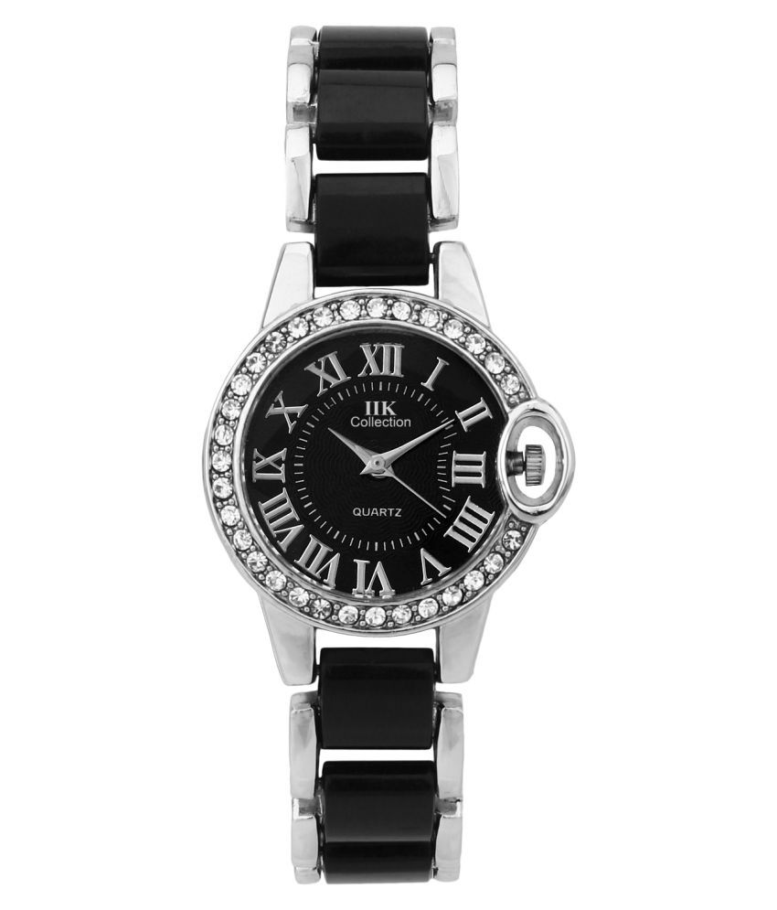    			IIK Collection Black Analog Watch for Women