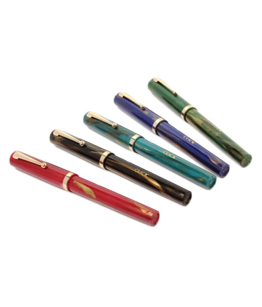 Srpc - Multicolor Medium Line Fountain Pen (Pack of 5)
