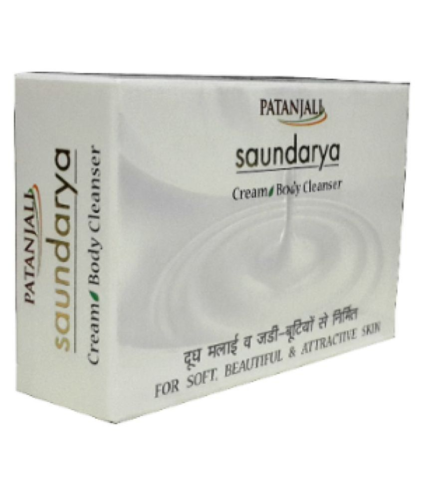 Patanjali Saundarya Cream Body Cleanser Soap 75 gm Pack of 10 Buy