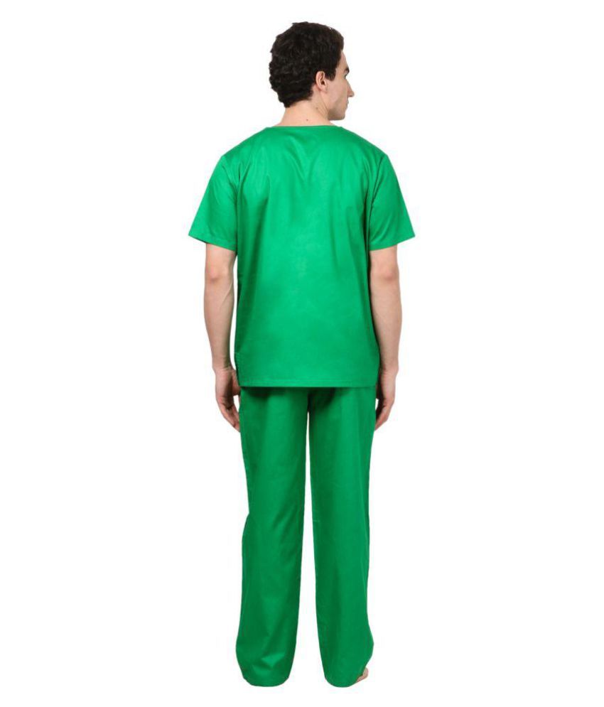 Meded Scrub Suit Set Cotton Green XLarge/42 Staff LXL: Buy Meded Scrub ...