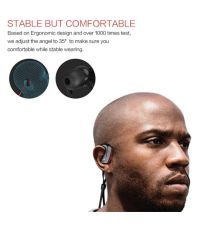 Envent LiveFit 510 Black Ear Buds Wireless Earphones With Mic Black