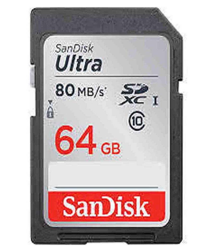 Карта памяти sandisk ultra 64 гб