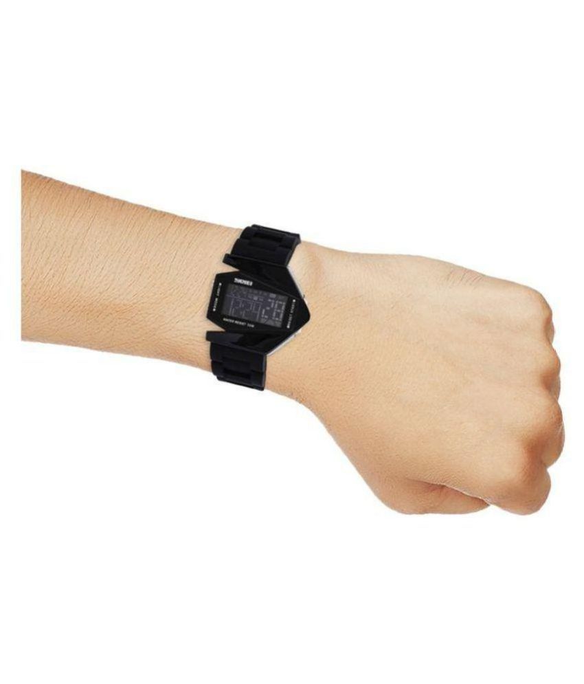 small black digital watch