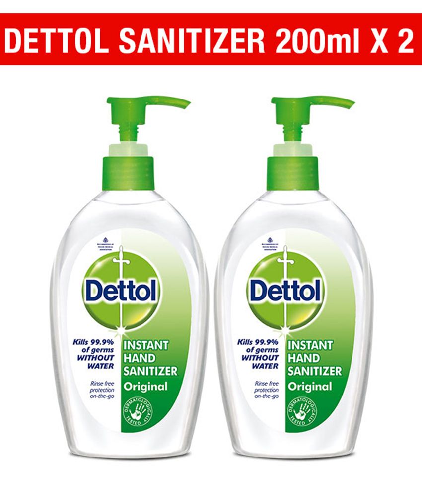 Dettol Instant Hand Sanitizer 200 ml (Pack of 2) Buy Dettol Instant