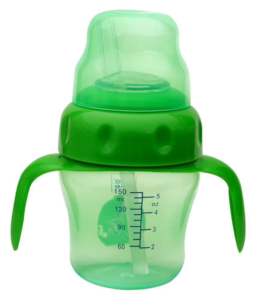     			Mee Mee Green Plastic Straw sippers baby sipper bottle