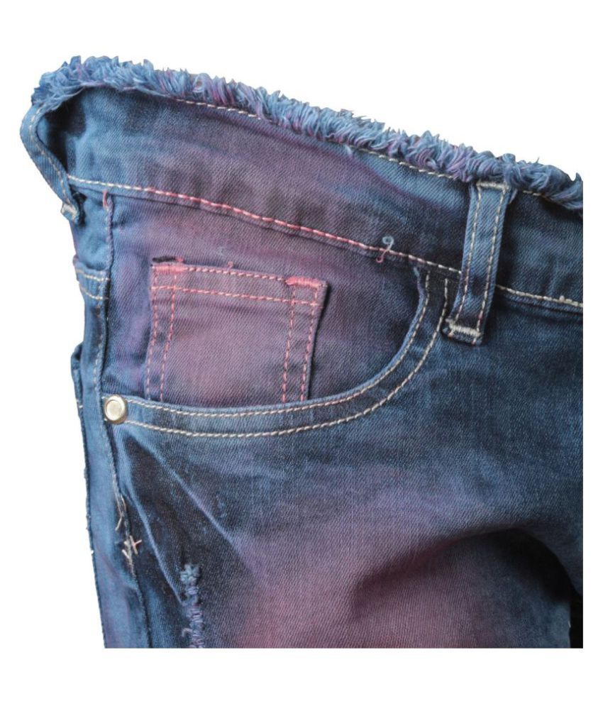 Buy Zedx Solid Womens Dark Blue Denim 