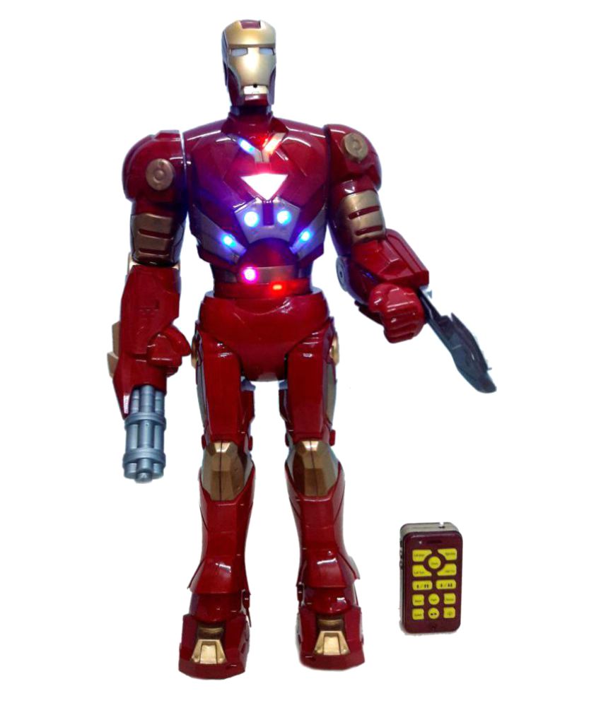 Wish Kart 20 inches Iron  Man  Remote  Control  Robot Toy 