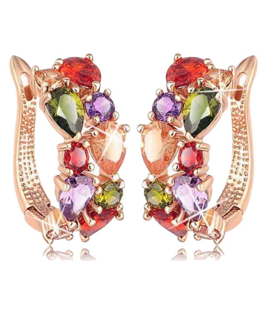     			Youbella Multicolour Alloy Earrings