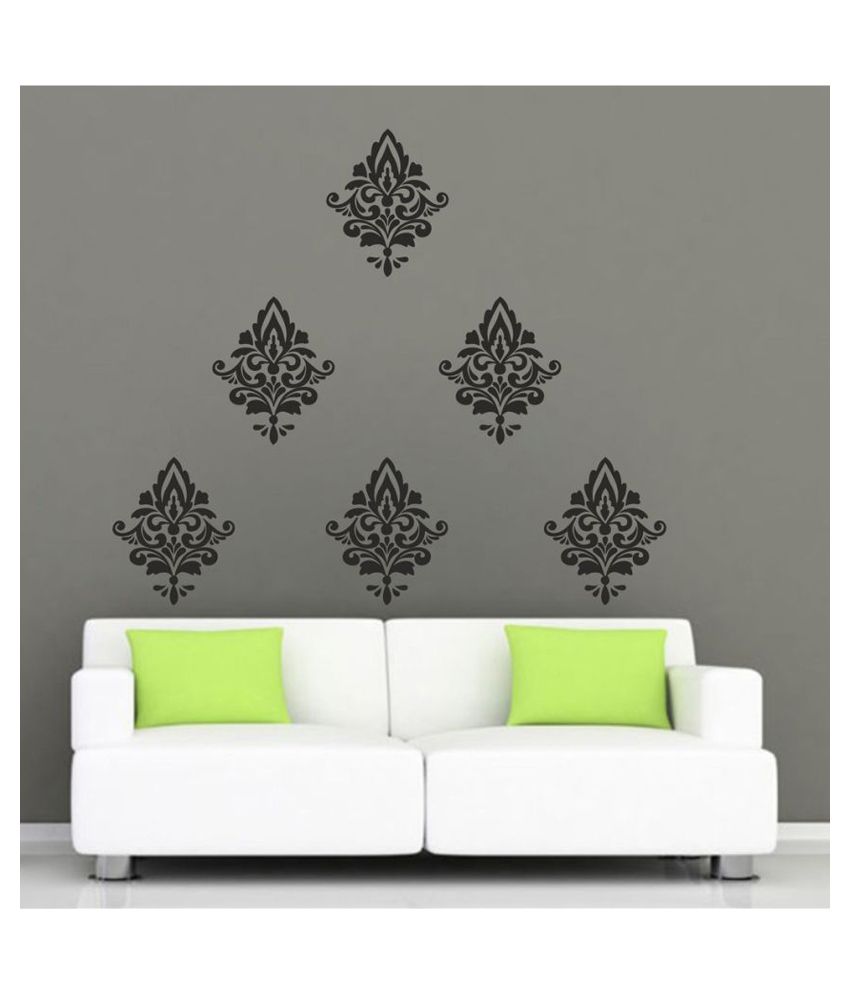     			Decor Villa Visual Motif Vinyl Black Wall Stickers