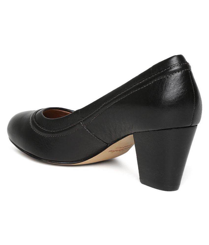 black block heels 3 inch