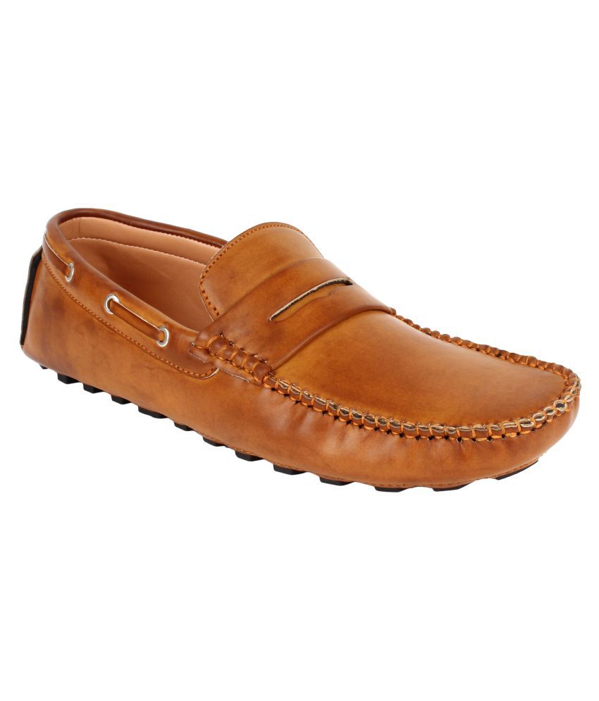 Indian Armour Tan Loafers - Buy Indian Armour Tan Loafers Online at ...