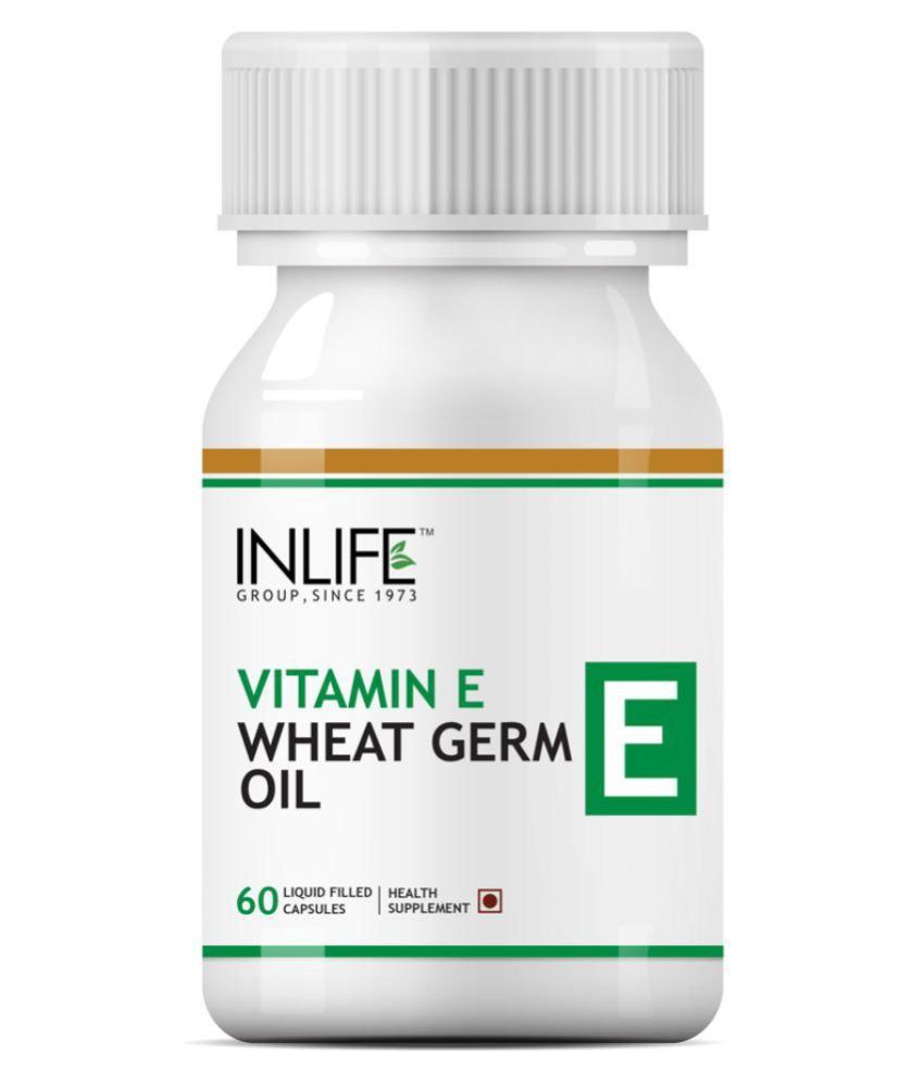 Inlife Vitamin E (400 IU) Wheat Germ Oil Capsules Capsule 1 no.s