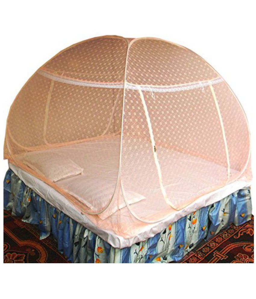 Healthy Sleeping Foldable Polyester Double Bed Mosquito Net