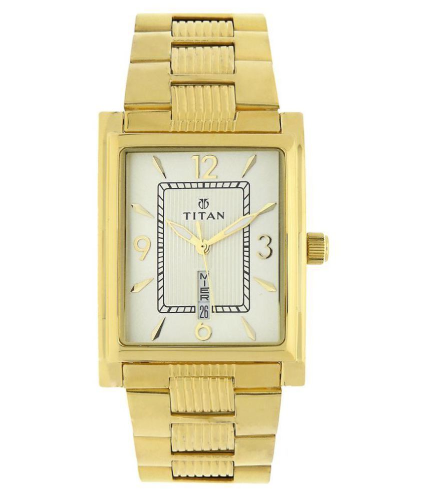 Titan Golden Analog Watch - Buy Titan Golden Analog Watch Online at