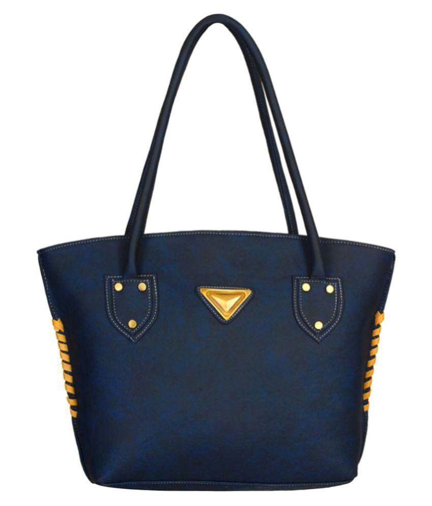 Right Choice Navy Blue Suede Shoulder Bag - Buy Right Choice Navy Blue