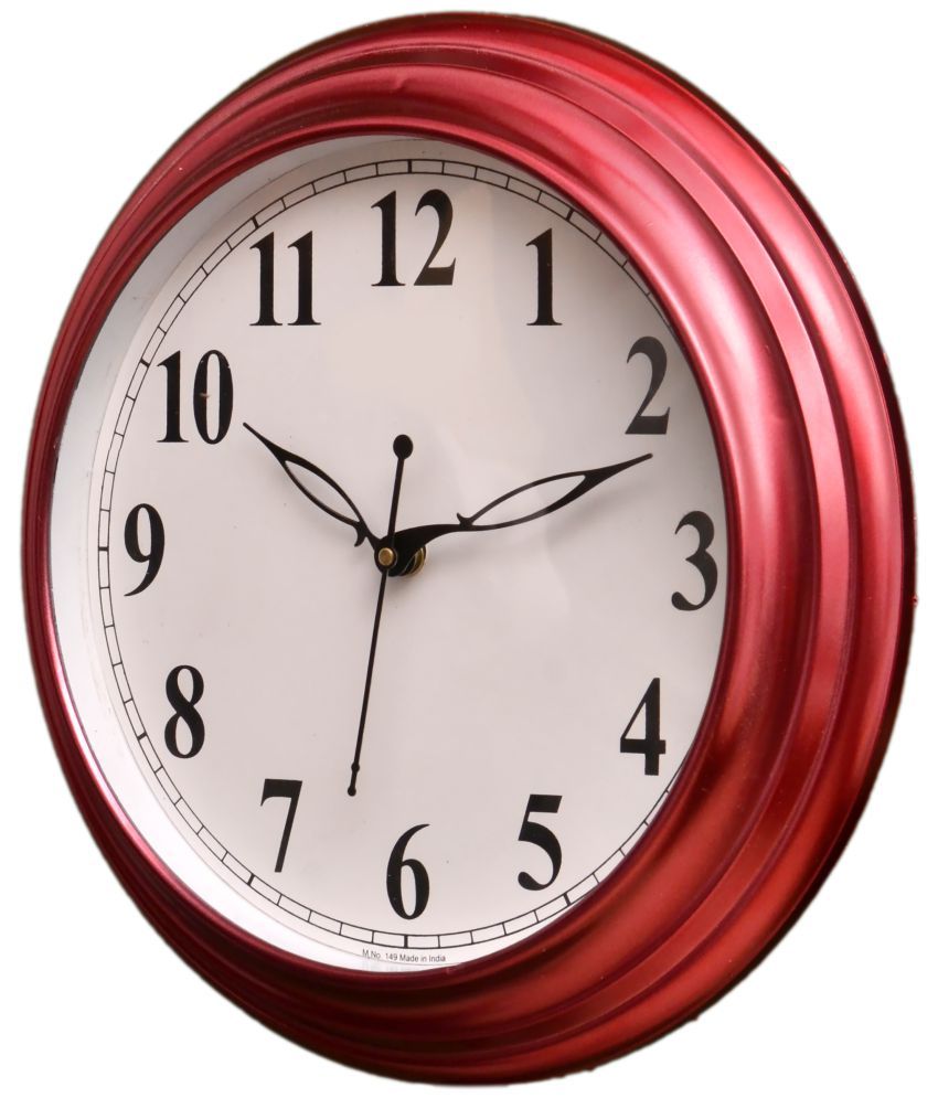 Wallace Circular Analog Wall Clock Pearl149 32 cms Buy Wallace