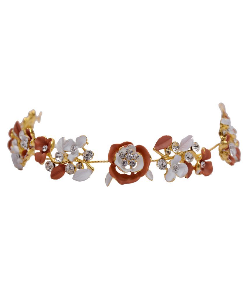 Mansiyaorange Brown Party Tiaras Hair Accessories Buy Online at Low