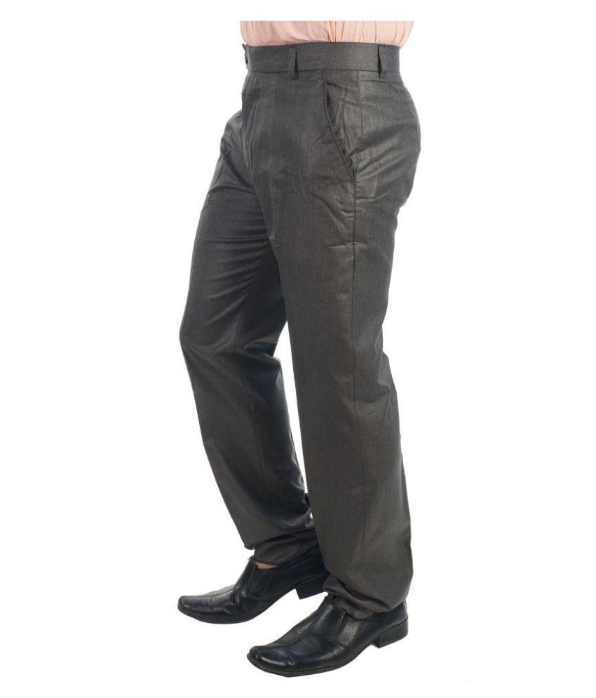 grey pleated trousers mens