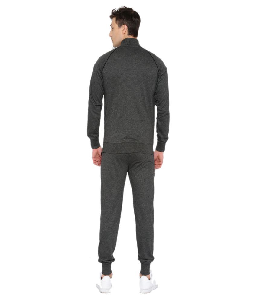 Sports 52 Wear Charcoal Cotton Blend Tracksuit Single - Buy Sports 52 ...