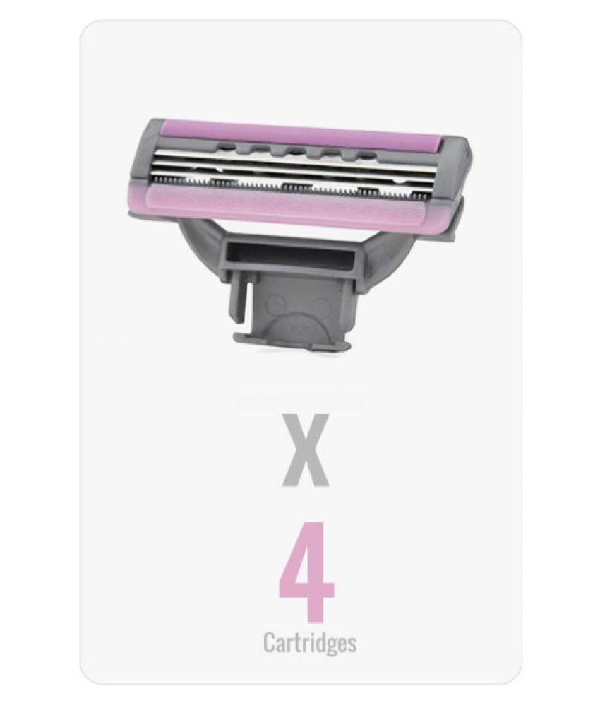 WayToShave Safety Razor Cartridge 3 Blades 4 no.s Pack of 4 Buy
