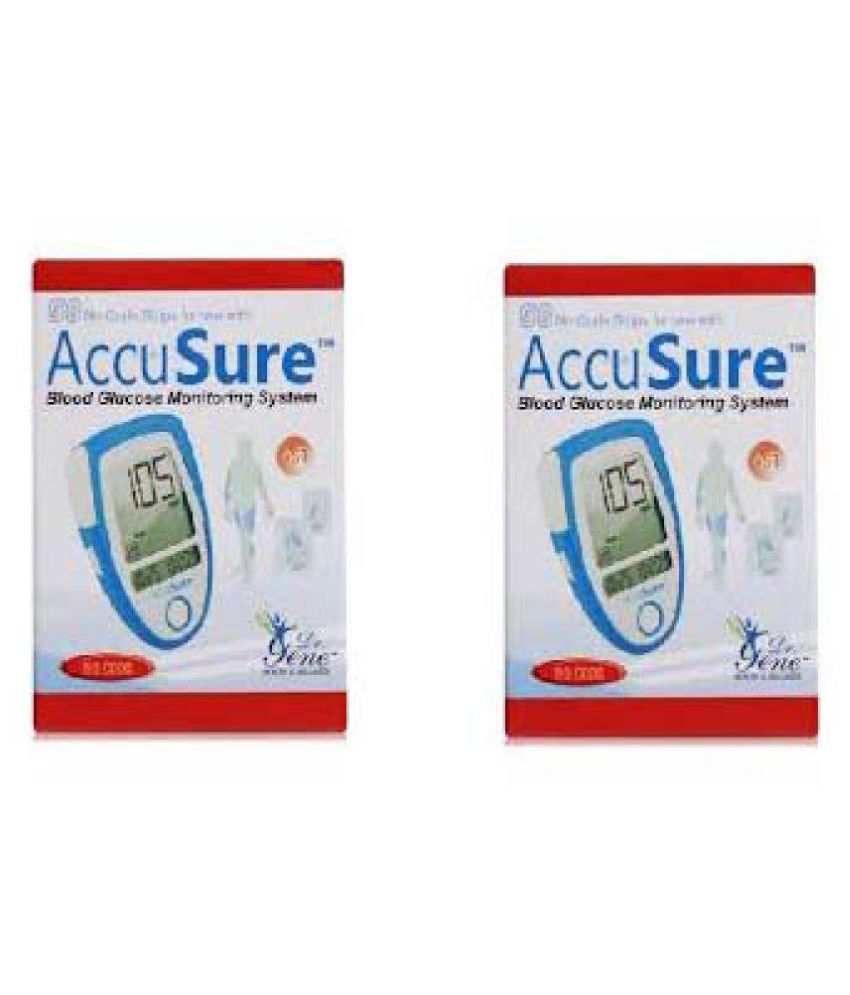     			Accusure 100 STRIPS pack only ( COMBO OF 2 * 50) Expiry March 2024