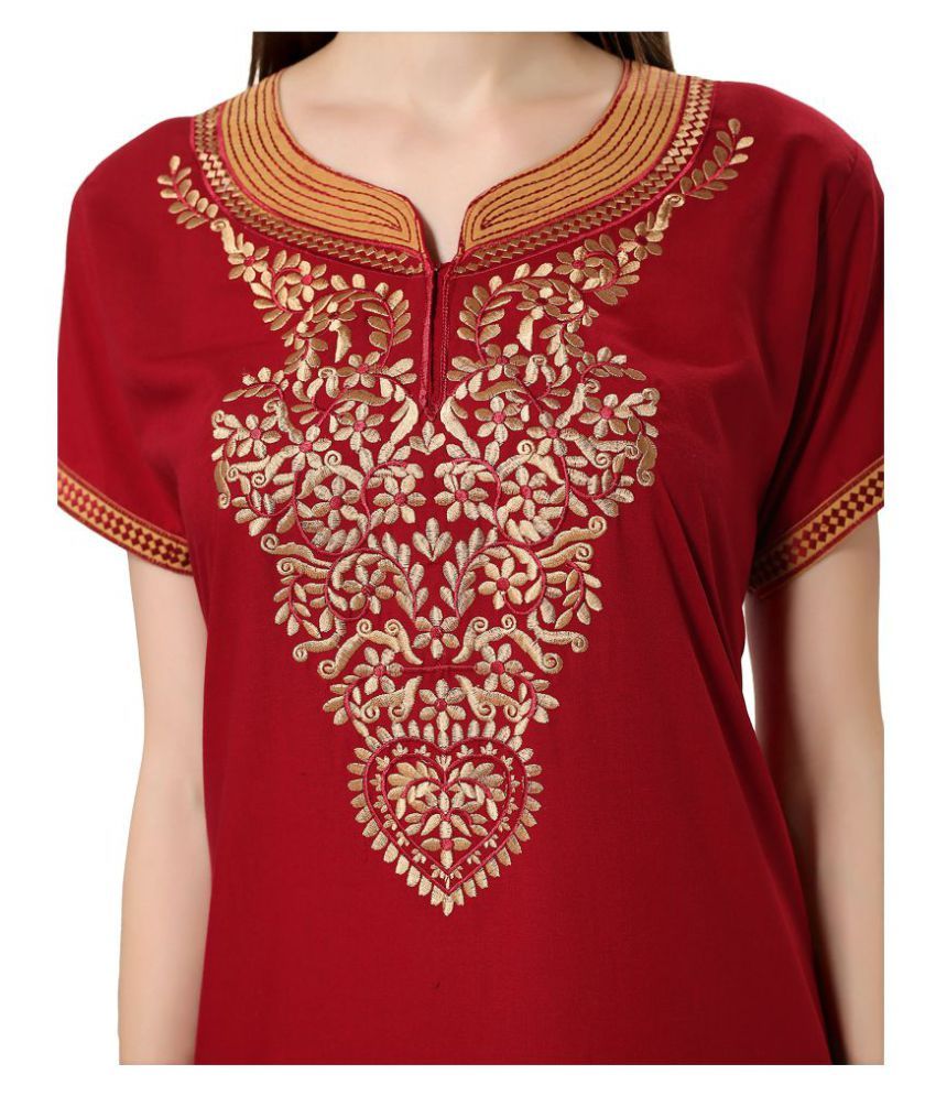 embroidered nighty