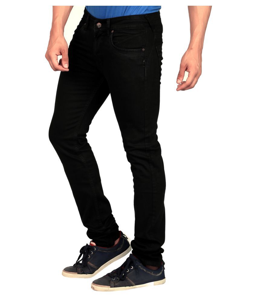 Gabon Black Slim Jeans - Buy Gabon Black Slim Jeans Online at Best ...