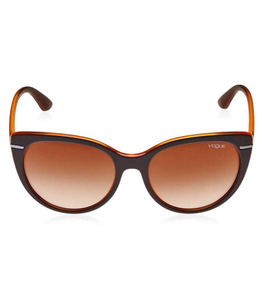 Vogue Gradient Cat Eye Sunglasses (0VO2941S227913Medium) (Top Brown and