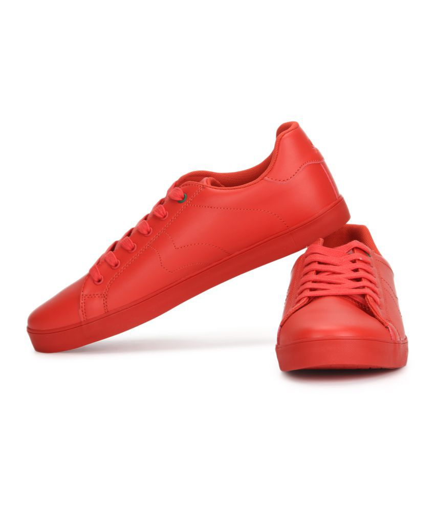 united colors of benetton red shoes 