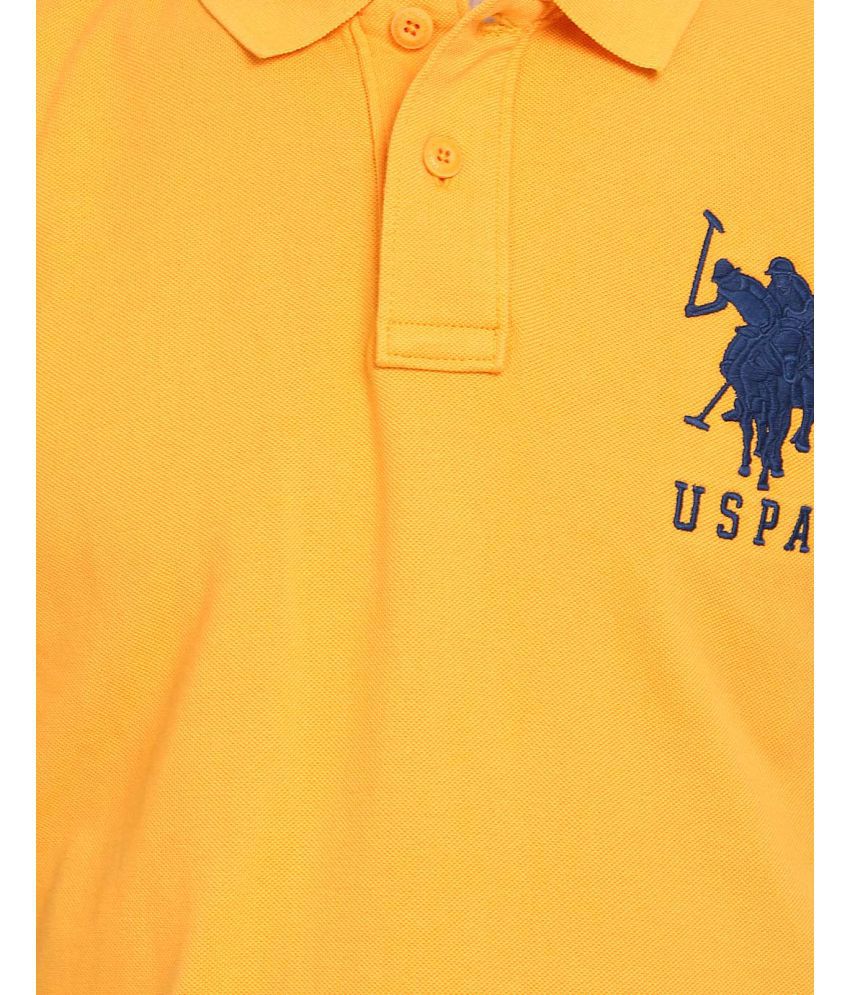 U.S. Polo Assn. Orange Regular Fit Polo T Shirt - Buy U.S. Polo Assn ...