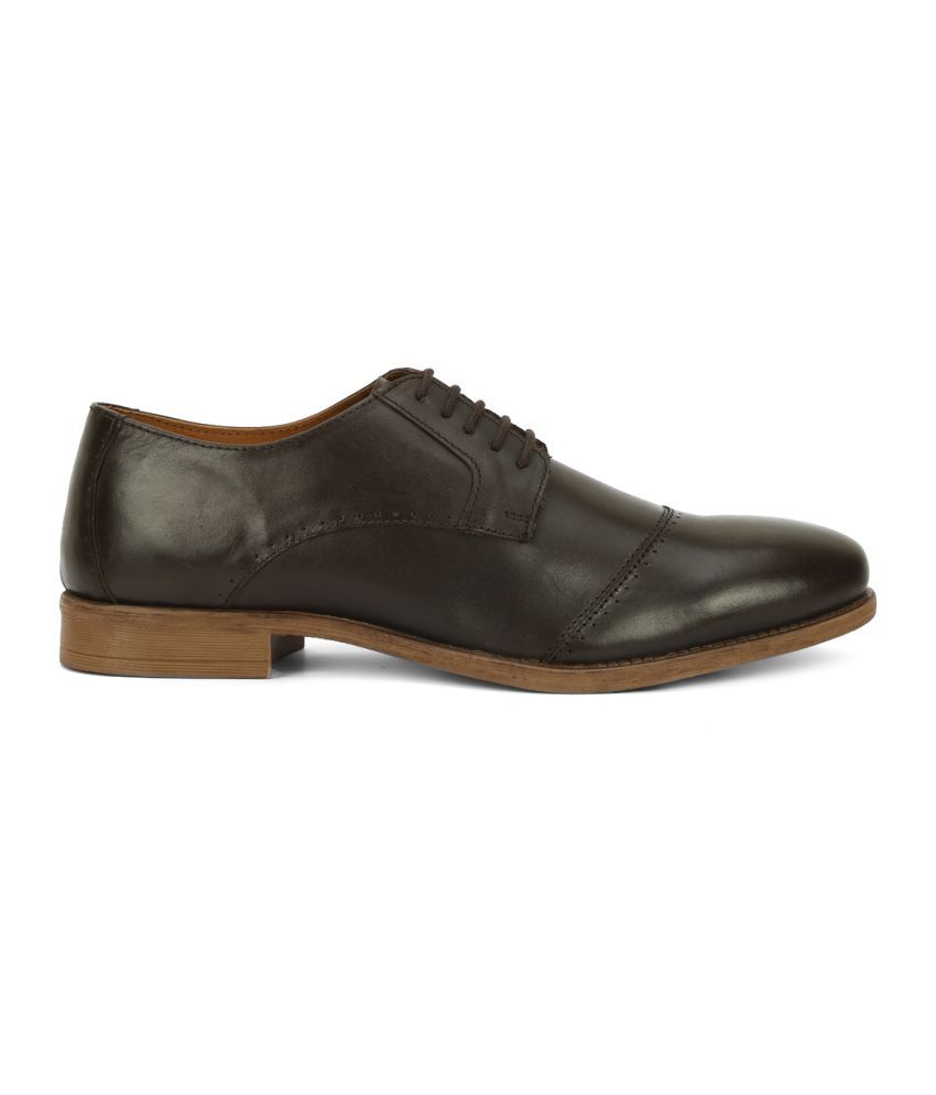 allen solly brown formal shoes