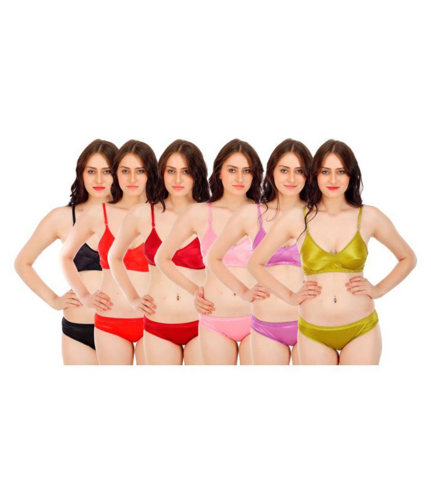 Buy I Shop Satin Bra and Panty at Best Prices in India - Snapdeal