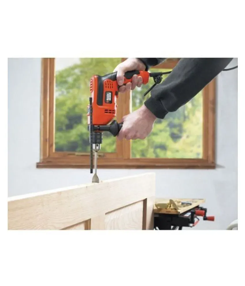 BLACK+DECKER KR554RE Corded Variable Speed Reversible Hammer Drill Machine